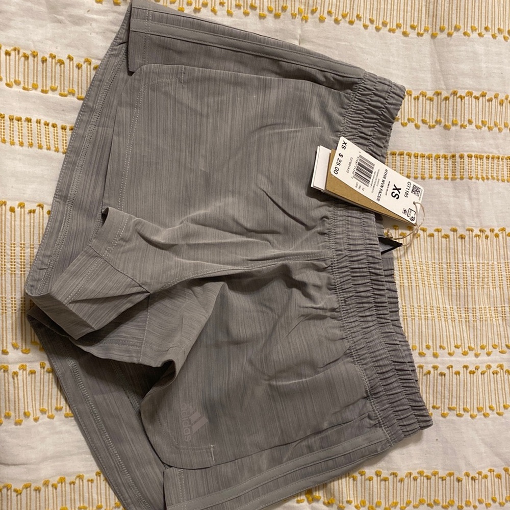 Adidas Heather woven pacer shorts!